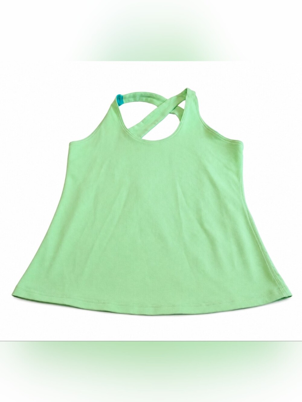 Lululemon Women’s Size 8 Racerback Tank Top Green Athletic Yoga Workout Running